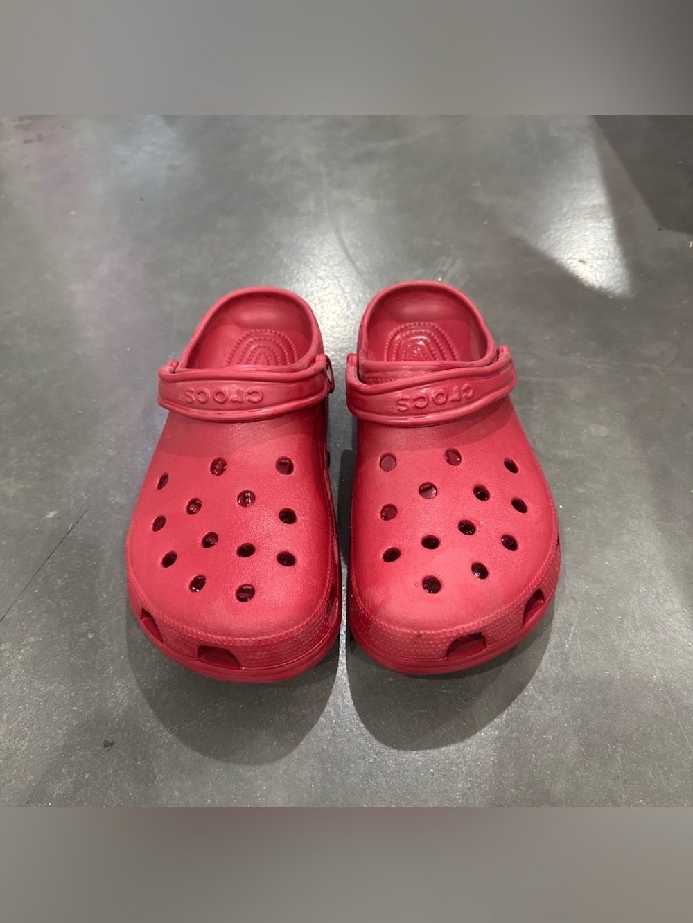 Crocs Burgundy Slip Ons